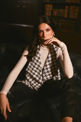 Pearl Sleeveless Tweed Jacket