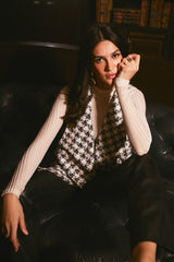 Pearl Sleeveless Tweed Jacket