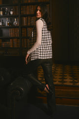 Pearl Sleeveless Tweed Jacket