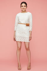 Short White Lace Dress