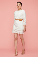 Short White Lace Dress
