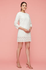 Short White Lace Dress