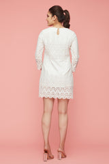 Short White Lace Dress