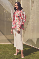 Karlene Beige Banana Crepe Pants