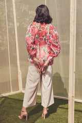 Karlene Beige Banana Crepe Pants