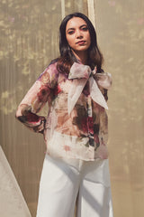 Karlene White Banana Crepe Pants