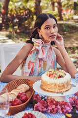 Ellga Floral Halter Top