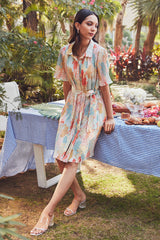 Viera Floral Shirt Dress
