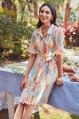 Viera Floral Shirt Dress