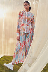 Ellga Pleated Crepe Pants