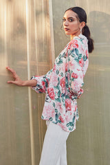 Dannica Floral Tie-Up Top