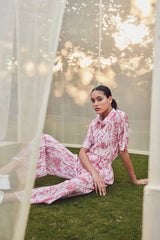 Lyna Pink Tie-Dye Co-Ord Set