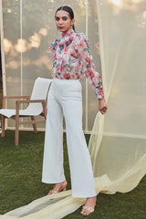 Ivana Bow-Tie Organza Top