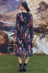 Neci Pleated Floral Dress