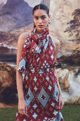 Verlene Kilim Print Halter Top