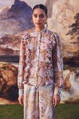 Wendall Chiffon Button-Down Shirt