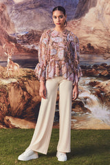 Wendall Chiffon Gathered Top