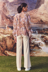 Wendall Chiffon Gathered Top