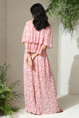 Flared Pleated Pants