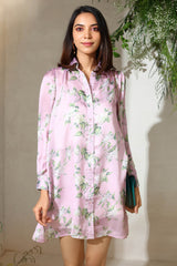 Hydrangea Shirt Dress