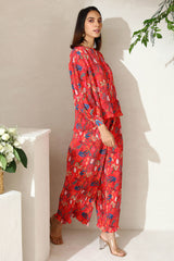 Floral Pleated Co-ord Set