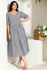 Gingham Tiered Dress