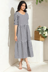 Gingham Tiered Dress