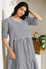 Gingham Tiered Dress
