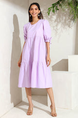 Lilac Tiered Dress