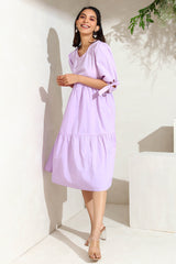 Lilac Tiered Dress