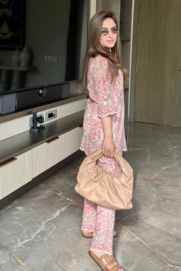 Nikita Vasdev In Our Chimes Lace Co-ord Set