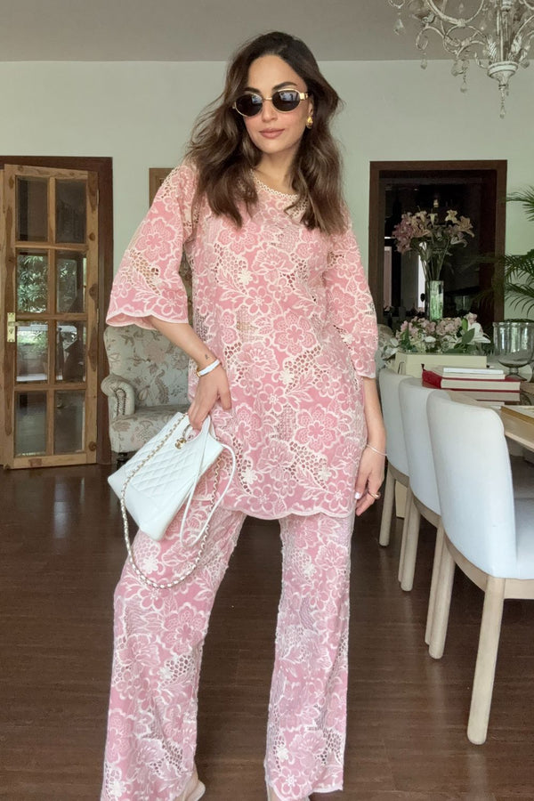 Mehak Bakshi In Our Chimes Lace Co-ord Set