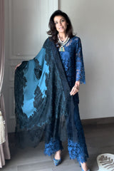 Nriti Shah In Our Blue & Black Pashmina Shawl