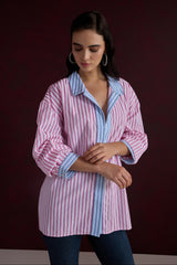 Rosé Stripe Shirt
