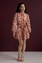 Rust Flora Mini Dress