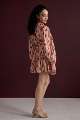 Rust Flora Mini Dress