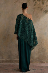 Verde Drape Skirt