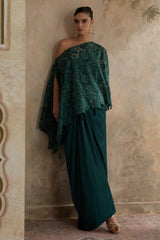 Verde Drape Skirt