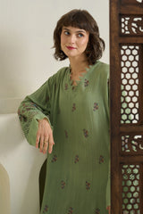 Green Pashmina Kaftan