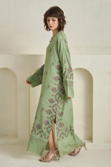 Green Pashmina Kaftan