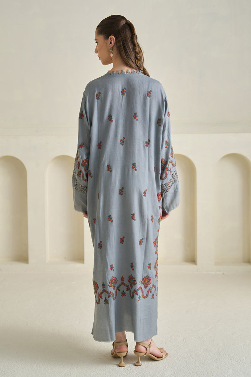 Blue Pashmina Kaftan