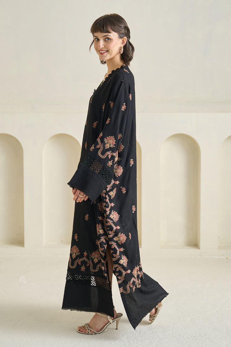 Black Pashmina Kaftan