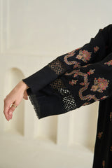 Black Pashmina Kaftan