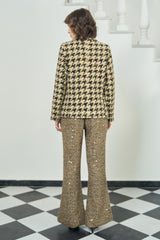 Gold Tweed Pants