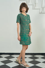 Green Tweed Dress