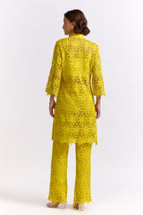 Kirin Yellow Lace Pants