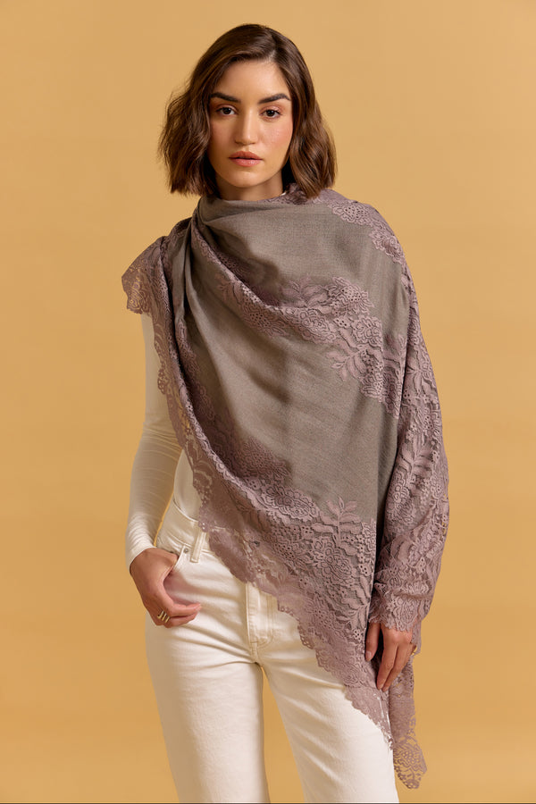 Lilac Pashmina Shawl