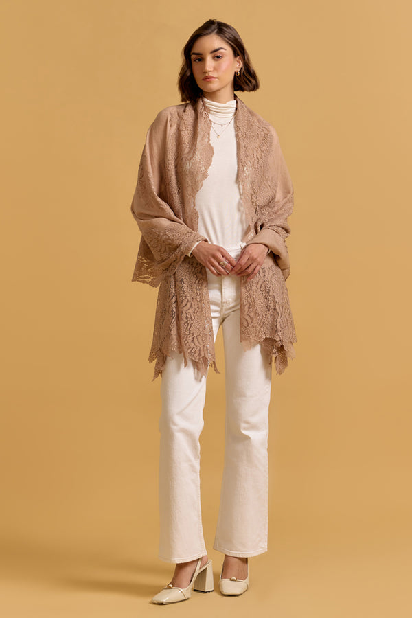 Beige Pashmina Shawl