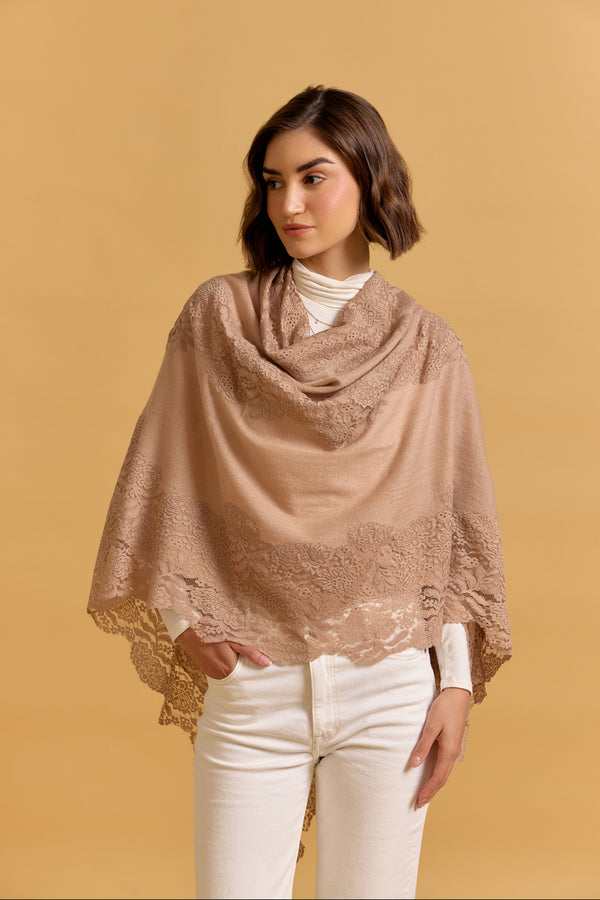 Beige Pashmina Shawl