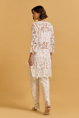 Anisa White Lace Pants